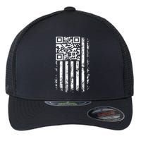 Funny Qr Scan Me President Trump 4547 Trump Dancing Code Flexfit Unipanel Trucker Cap