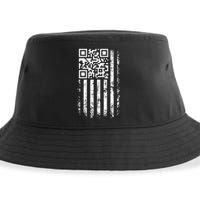 Funny Qr Scan Me President Trump 4547 Trump Dancing Code Sustainable Bucket Hat