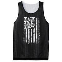 Funny Qr Scan Me President Trump 4547 Trump Dancing Code Mesh Reversible Basketball Jersey Tank