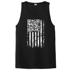 Funny Qr Scan Me President Trump 4547 Trump Dancing Code PosiCharge Competitor Tank