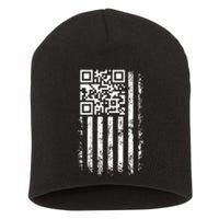 Funny Qr Scan Me President Trump 4547 Trump Dancing Code Short Acrylic Beanie