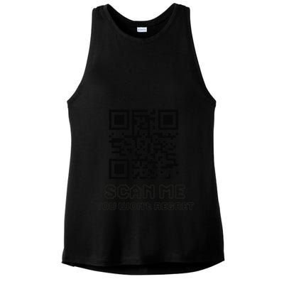 Funny Qr Scan Me Interactive Code For Humor Lovers Ladies PosiCharge Tri-Blend Wicking Tank
