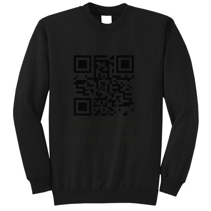 Funny Qr Scan Me Interactive Code For Humor Lovers Sweatshirt