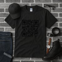 Funny Qr Scan Me Interactive Code For Humor Lovers Tall T-Shirt