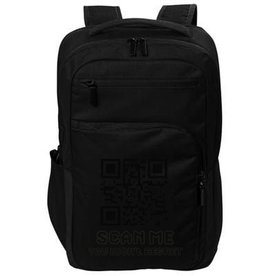 Funny Qr Scan Me Interactive Code For Humor Lovers Impact Tech Backpack