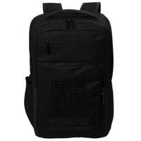 Funny Qr Scan Me Interactive Code For Humor Lovers Impact Tech Backpack