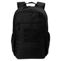 Funny Qr Scan Me Interactive Code For Humor Lovers Backpack