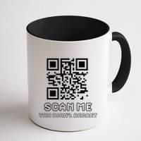 Funny Qr Scan Me Interactive Code For Humor Lovers Mug