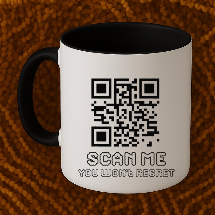 Funny Qr Scan Me Interactive Code For Humor Lovers Mug