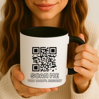 Funny Qr Scan Me Interactive Code For Humor Lovers Mug