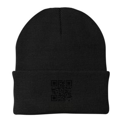 Funny Qr Scan Me Interactive Code For Humor Lovers Beanie