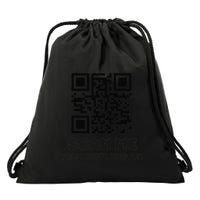 Funny Qr Scan Me Interactive Code For Humor Lovers Drawstring Bag