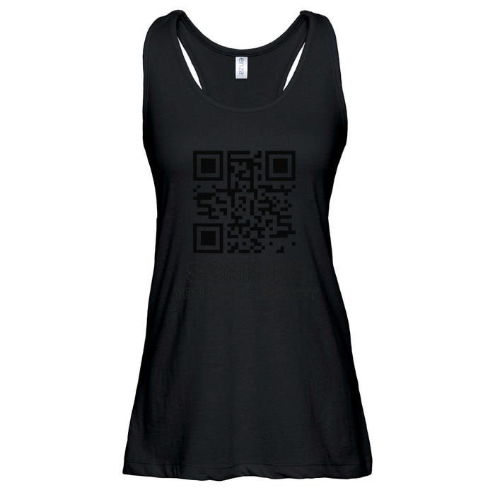 Funny Qr Scan Me Interactive Code For Humor Lovers Ladies Essential Flowy Tank