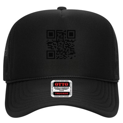 Funny Qr Scan Me Interactive Code For Humor Lovers Trucker Hat