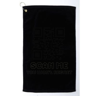 Funny Qr Scan Me Interactive Code For Humor Lovers Golf Towel