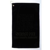 Funny Qr Scan Me Interactive Code For Humor Lovers Golf Towel