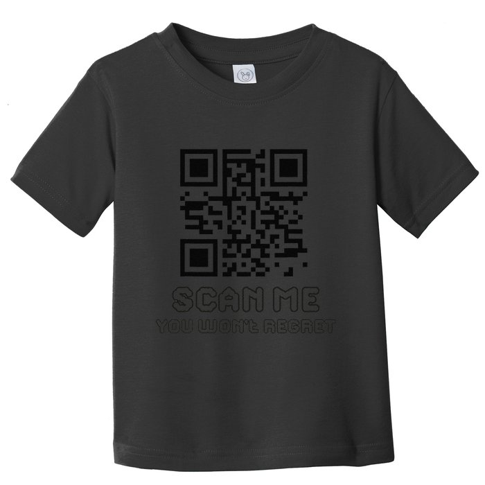 Funny Qr Scan Me Interactive Code For Humor Lovers Toddler T-Shirt