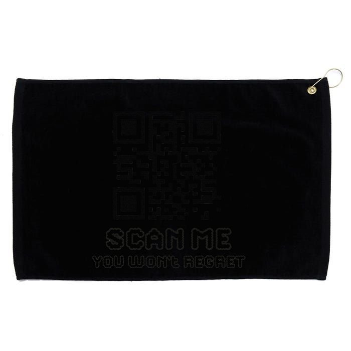 Funny Qr Scan Me Interactive Code For Humor Lovers Grommeted Golf Towel