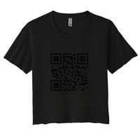 Funny Qr Scan Me Interactive Code For Humor Lovers Crop Top