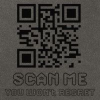 Funny Qr Scan Me Interactive Code For Humor Lovers Cotton Canvas Backpack