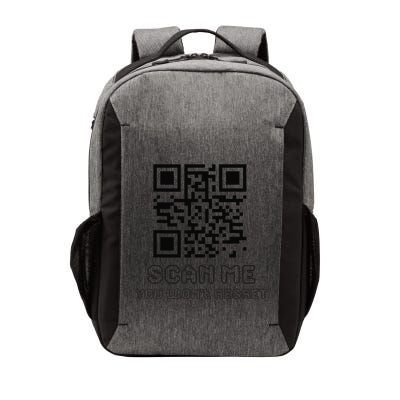 Funny Qr Scan Me Interactive Code For Humor Lovers Vector Backpack