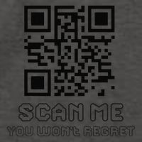Funny Qr Scan Me Interactive Code For Humor Lovers Vector Backpack