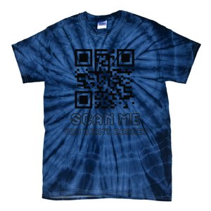 Funny Qr Scan Me Interactive Code For Humor Lovers Tie-Dye T-Shirt