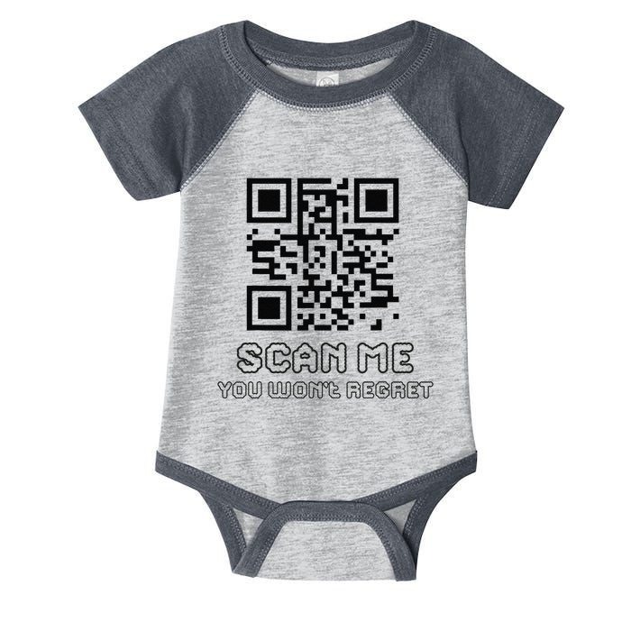 Funny Qr Scan Me Interactive Code For Humor Lovers Infant Baby Jersey Bodysuit