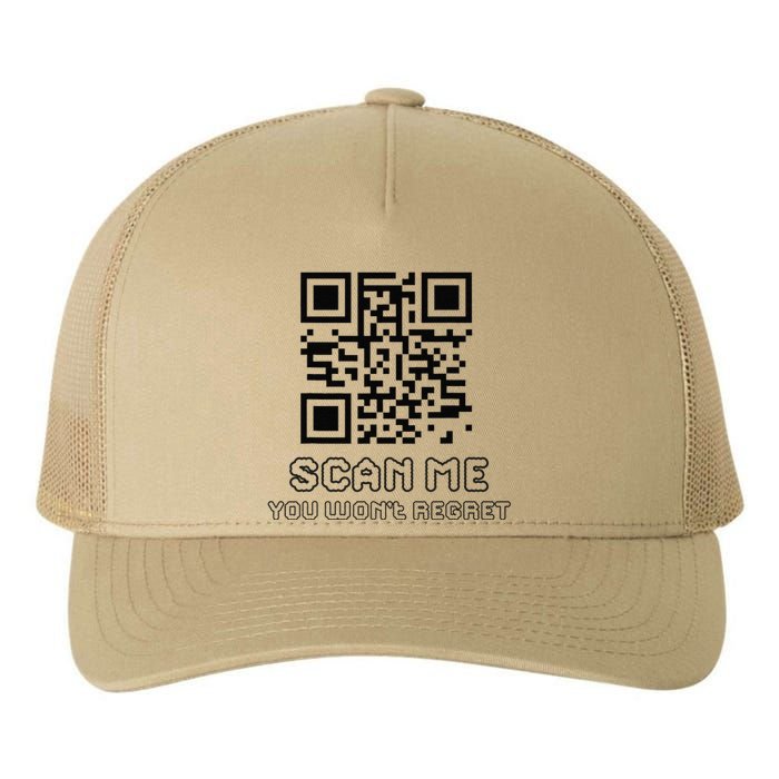 Funny Qr Scan Me Interactive Code For Humor Lovers Yupoong Adult 5-Panel Trucker Hat