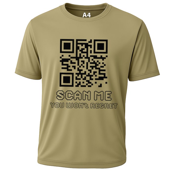 Funny Qr Scan Me Interactive Code For Humor Lovers Performance Shirt