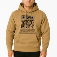 Funny Qr Scan Me Interactive Code For Humor Lovers Hoodie