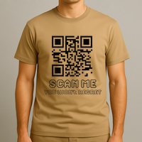 Funny Qr Scan Me Interactive Code For Humor Lovers T-Shirt