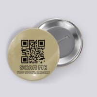 Funny Qr Scan Me Interactive Code For Humor Lovers Button