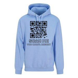 Funny Qr Scan Me Interactive Code For Humor Lovers Unisex Surf Hoodie