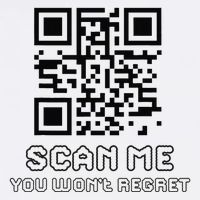 Funny Qr Scan Me Interactive Code For Humor Lovers Garment-Dyed Sweatshirt