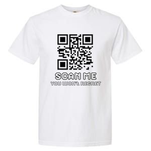 Funny Qr Scan Me Interactive Code For Humor Lovers Garment-Dyed Heavyweight T-Shirt