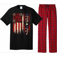 Funny Qr Scan Me President Trump 45/47 Trump Dancing Code Pajama Set