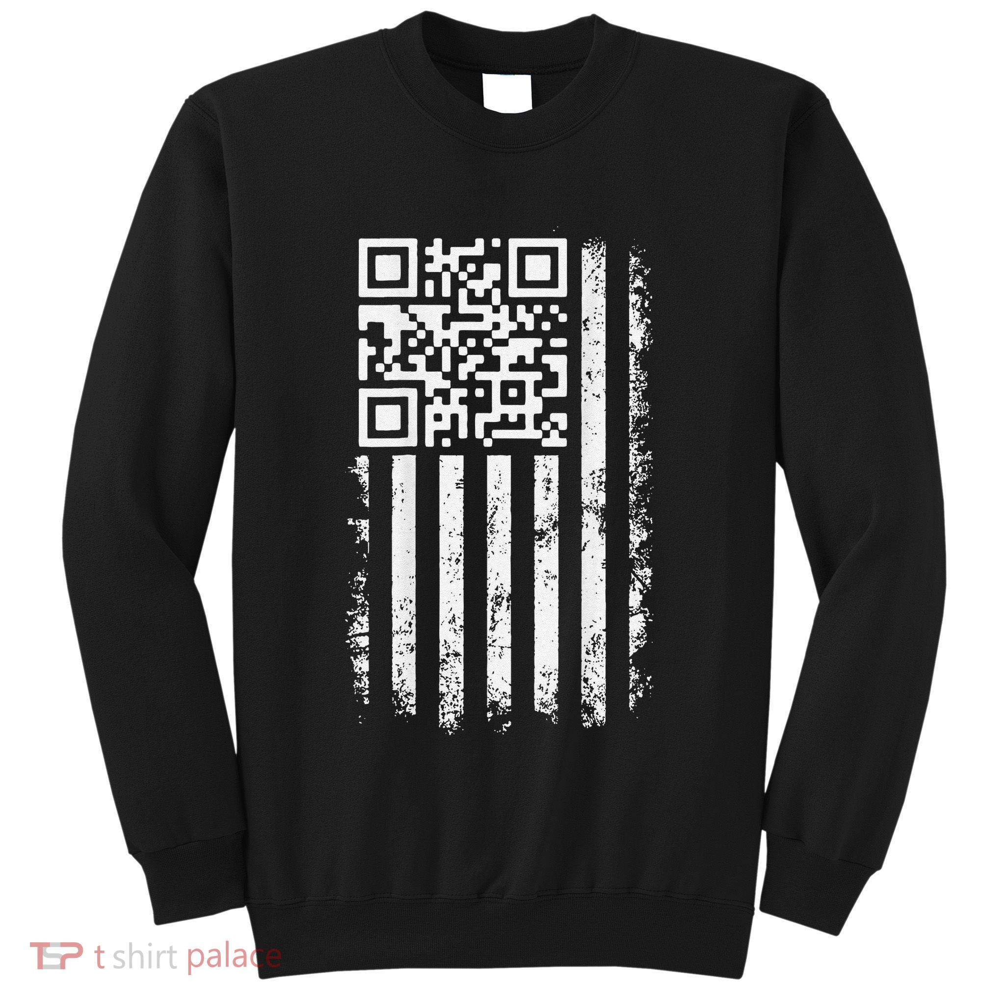 Funny Qr Scan Me President Trump 4547 Trump Dancing Code Sweatshirt