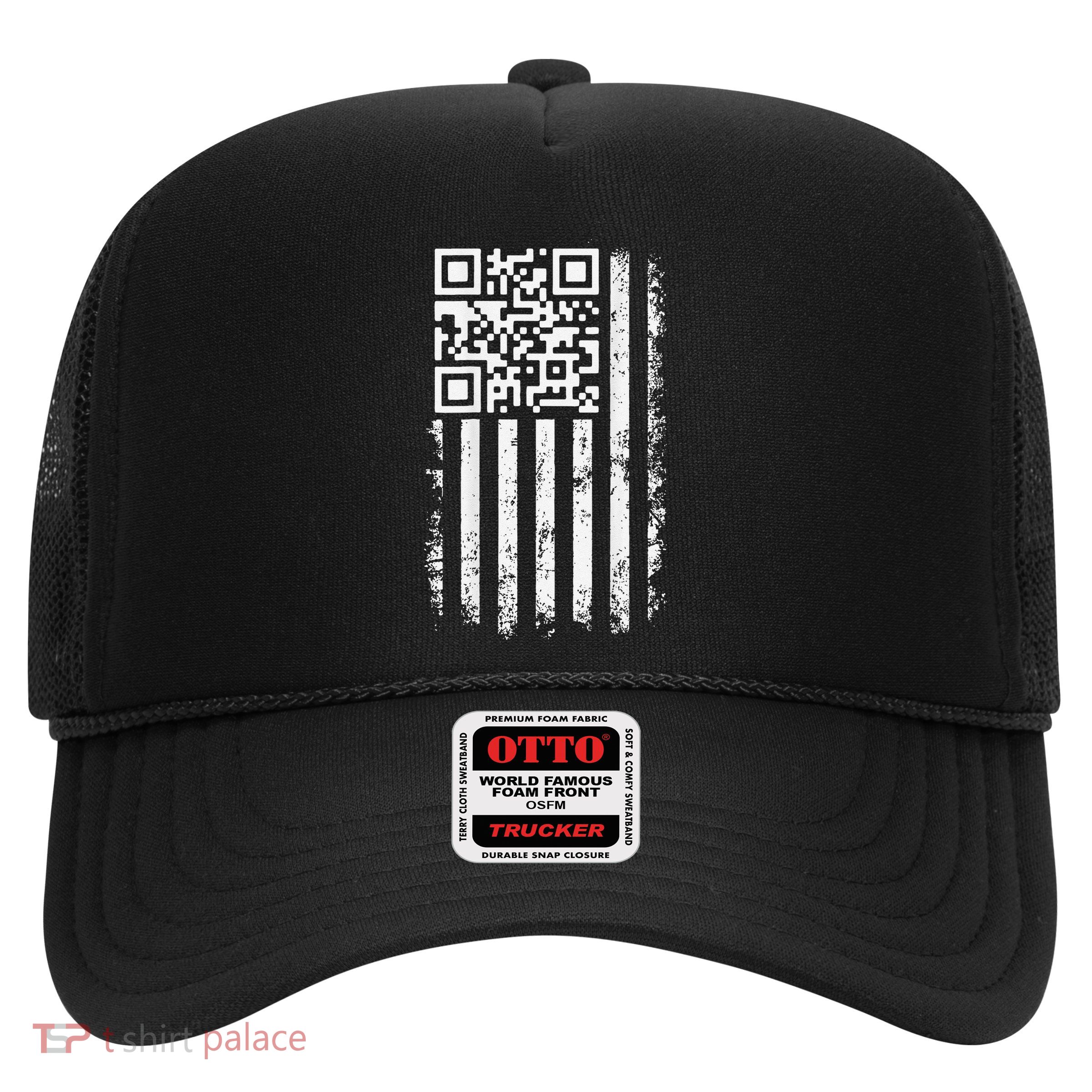 Funny Qr Scan Me President Trump 4547 Trump Dancing Code Trucker Hat