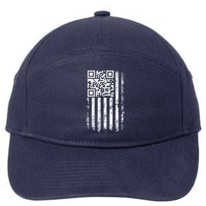 Funny Qr Scan Me President Trump 4547 Trump Dancing Code 7-Panel Snapback Hat