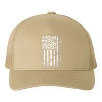 Funny Qr Scan Me President Trump 4547 Trump Dancing Code Yupoong Adult 5-Panel Trucker Hat