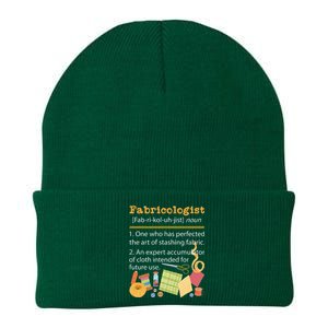 Fabricologist Quilter Sewing Quilting Sewer Needlework Knit Cap Winter Beanie