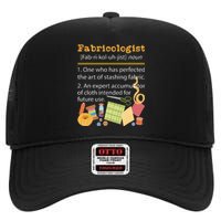 Fabricologist Quilter Sewing Quilting Sewer Needlework High Crown Mesh Back Trucker Hat