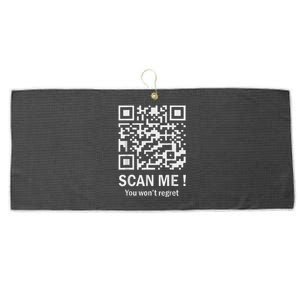 Funny Qr Scan Me President Trump 4547 Trump Dancing Code Large Microfiber Waffle Golf Towel