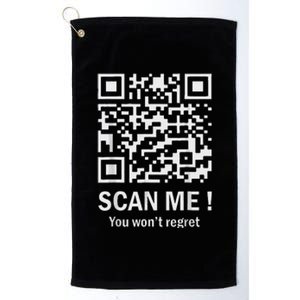 Funny Qr Scan Me President Trump 4547 Trump Dancing Code Platinum Collection Golf Towel