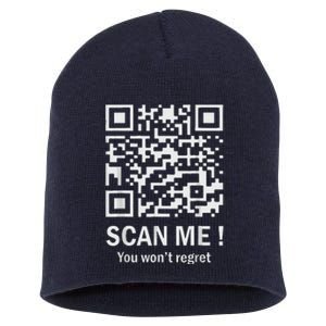 Funny Qr Scan Me President Trump 4547 Trump Dancing Code Short Acrylic Beanie