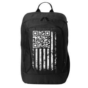 Funny Qr Scan Me President Trump 45 47 Trump Dancing Code City Backpack