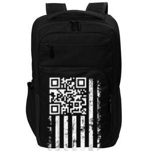 Funny Qr Scan Me President Trump 45 47 Trump Dancing Code Impact Tech Backpack