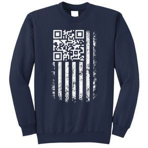 Funny Qr Scan Me President Trump 45 47 Trump Dancing Code Sweatshirt