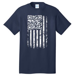 Funny Qr Scan Me President Trump 45 47 Trump Dancing Code Tall T-Shirt